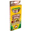 24/pqt crayons couleur colors of the wor