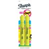 2/pqt surligneur jeune fluo sharpie