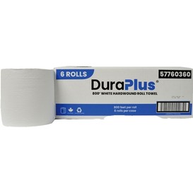 Roul serv papier 800 pi blanc 6/bte