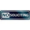 Affiche 8x2 ang no soliciting