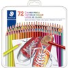 Crayons couleur assorties 72/bte