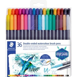 Feutres aquarelle duo asso 36/pqt