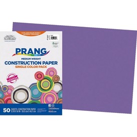 Papier bricolage 12x18 violet 50/pqt