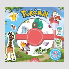 Pokemon 30 stickers epais repositionnabl
