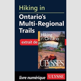 Hiking in ontario's multi-regional trails