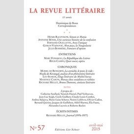 Revue littéraire n°57