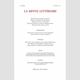 La revue littéraire n°15