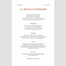 La revue littéraire n°19