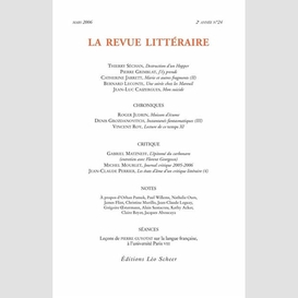 La revue littéraire n°24