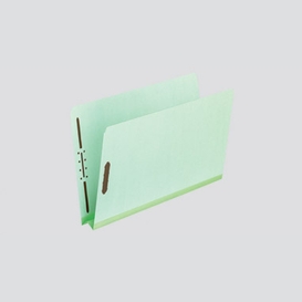 Chemise verte en carton comprime avec at