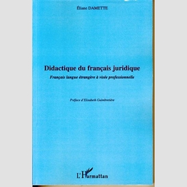 Didactique du français juridique