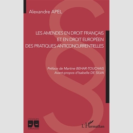 Les amendes en droit français et en droit européen des pratiques anticoncurrentielles