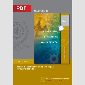 Mesure de l'efficience et de son impact sur la profitabilité (chapitre pdf)