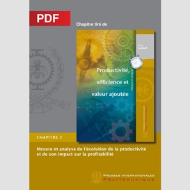 Mesure et analyse de l'évolution de la productivité et de son impact sur la profitabilité (chapitre pdf)