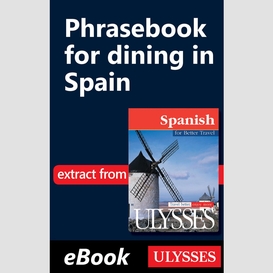 Phrasebook for dining in spain