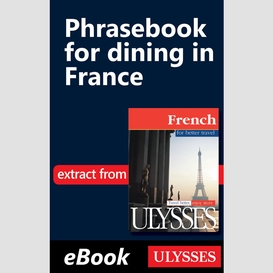 Phrasebook for dining in france