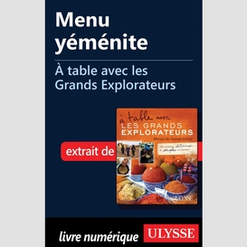 Menu yéménite - à table avec les grands explorateurs