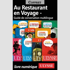 Au restaurant en voyage - guide de conversation multilingue