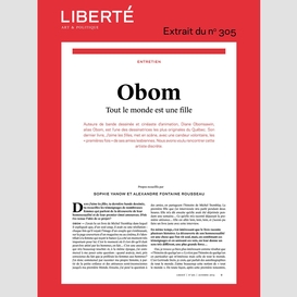 Revue liberté 305 - entretien - obom