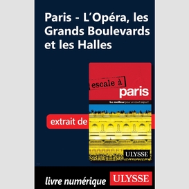 Paris - l'opéra, les grands boulevards et les halles