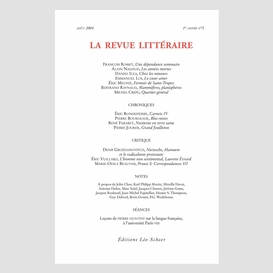 La revue littéraire n°5