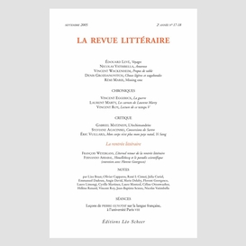 La revue littéraire n°17-18