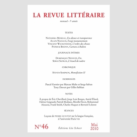 La revue littéraire n°46