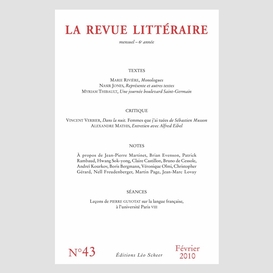 La revue littéraire n°43