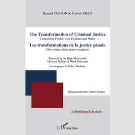 Les transformations de la justice pénale