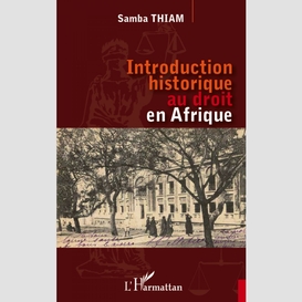 Introduction historique au droit en afri