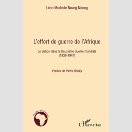 L'effort de guerre de l'afrique