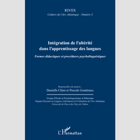 Intégration de l'altérité dans l'apprentissage des langues