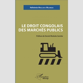 Le droit congolais des marchés publics