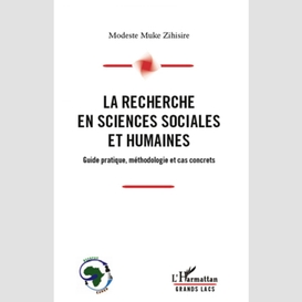 La recherche en sciences sociales et humaines