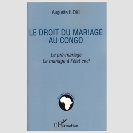 Le droit du mariage au congo