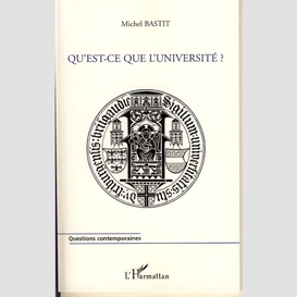 Qu'est-ce que l'université ?