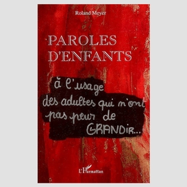 Paroles d'enfants