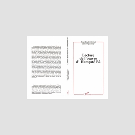 Lecture de l'oeuvre d'hampate ba