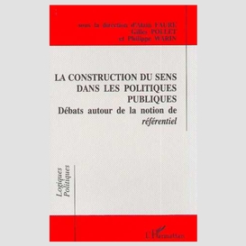 La construction du sens dans les politiques publiques