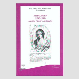 Aphra behn (1640-1689)