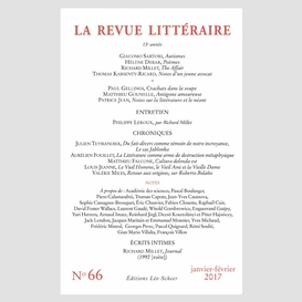 La revue littéraire n°66