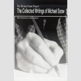 The collected writings of michael snow