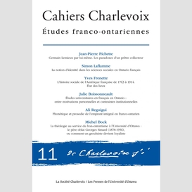 Cahiers charlevoix 11