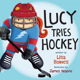 Lucy joue au hockey