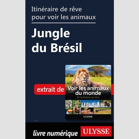 Itinéraire de rêve pour voir les animaux -  jungle du brésil