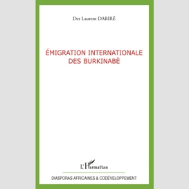Emigration internationale des burkinabè