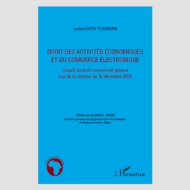 Droit des activités économiques et du commerce électronique