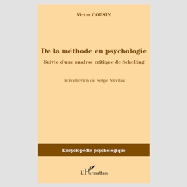 De la méthode en psychologie - suivie d'une analyse critique