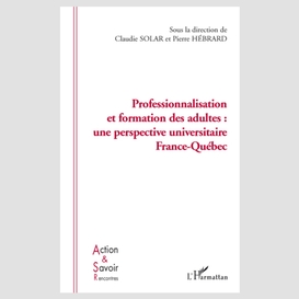 Professionnalisation et formation des ad