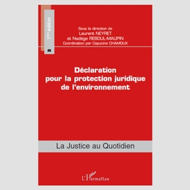 Déclaration pour la protection juridique de l'environnement